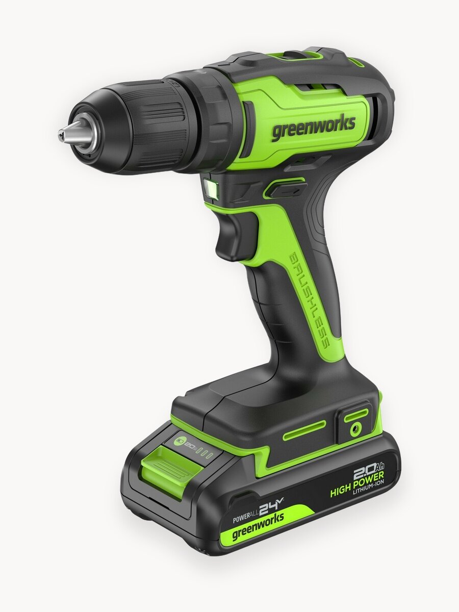 Дрель-шуруповерт Greenworks