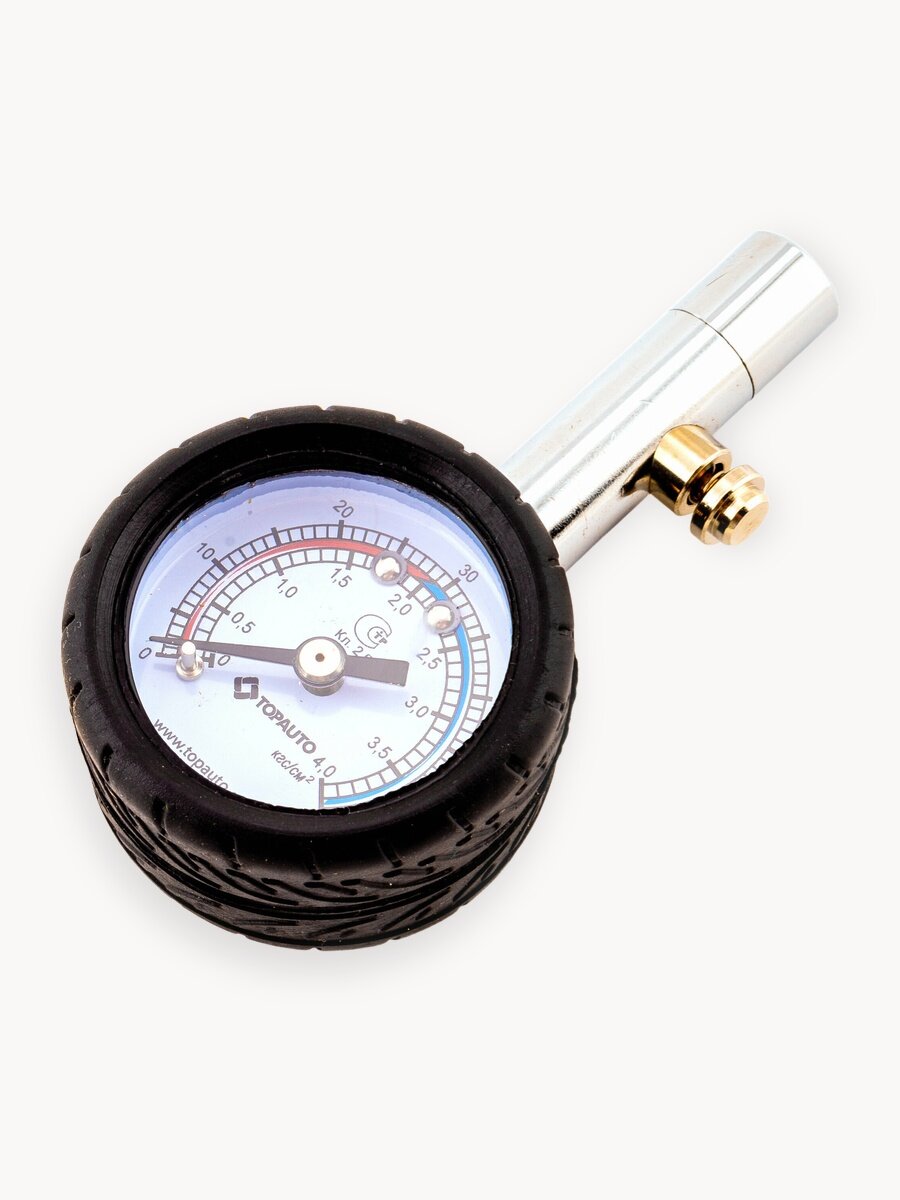 Манометр автомобильный, TOP AUTO, для шин / 4 атм./арт. 14121