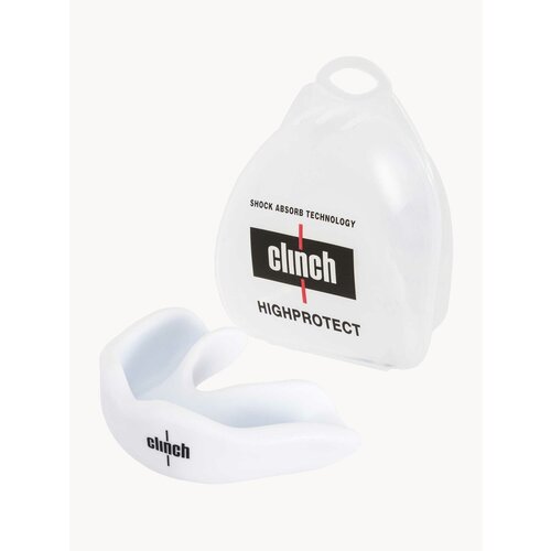 Капа одночелюстная Clinch Competition Single Layer Mouthguard белая (размер Senior)