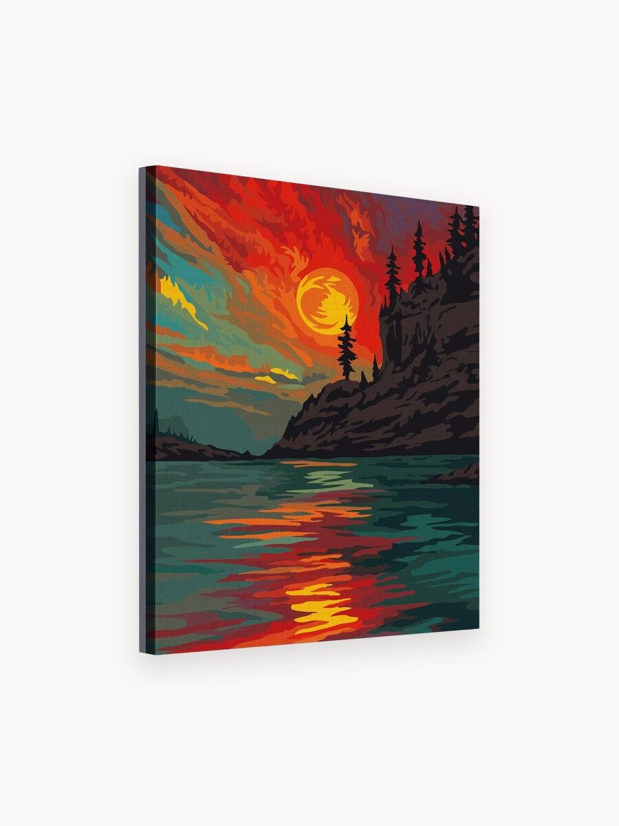 Картина по номерам Hobby Paint Пламенный закат