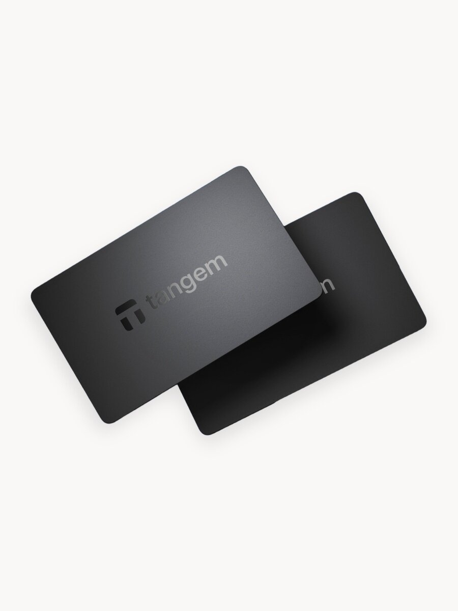 Аппаратный криптокошелек Tangem Wallet 2.0 - 2 карты. Холодный NFC кошелек для криптовалюты