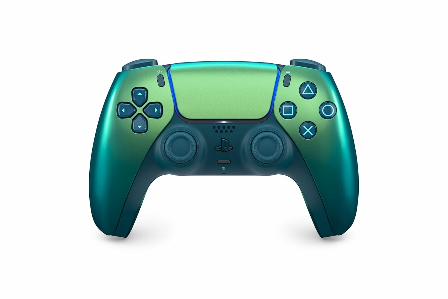Геймпад беспроводной Sony Playstation 5 DualSense Бирюзовый хром (Chroma Teal) PS5 — фото 1