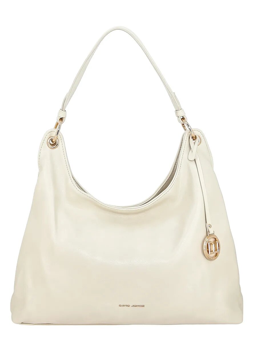 Сумка хобо DAVID JONES, молочный — фото 1