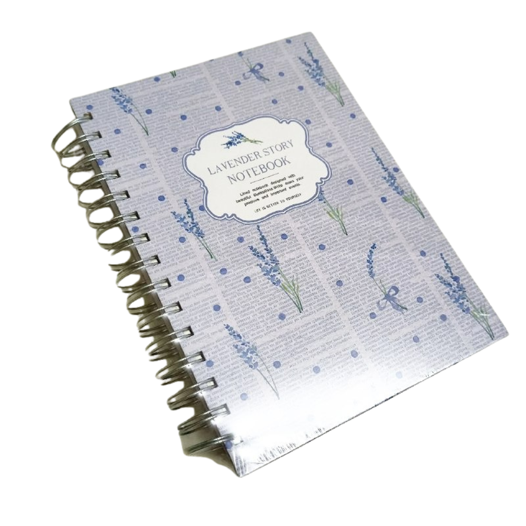 Блокнот Violet Lavender А5, металлическая спираль, 150 страниц
