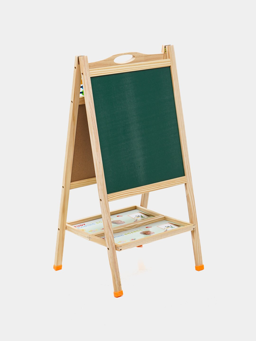 Мольберт детский, магнитная доска для рисования мелом и маркером — фото 1