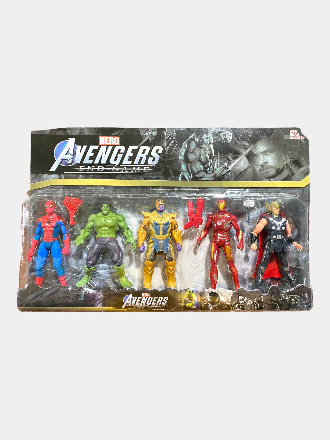 Набор фигурок Марвел герой Мстители 5 персонажей Marvel 30 см Код. 00236
