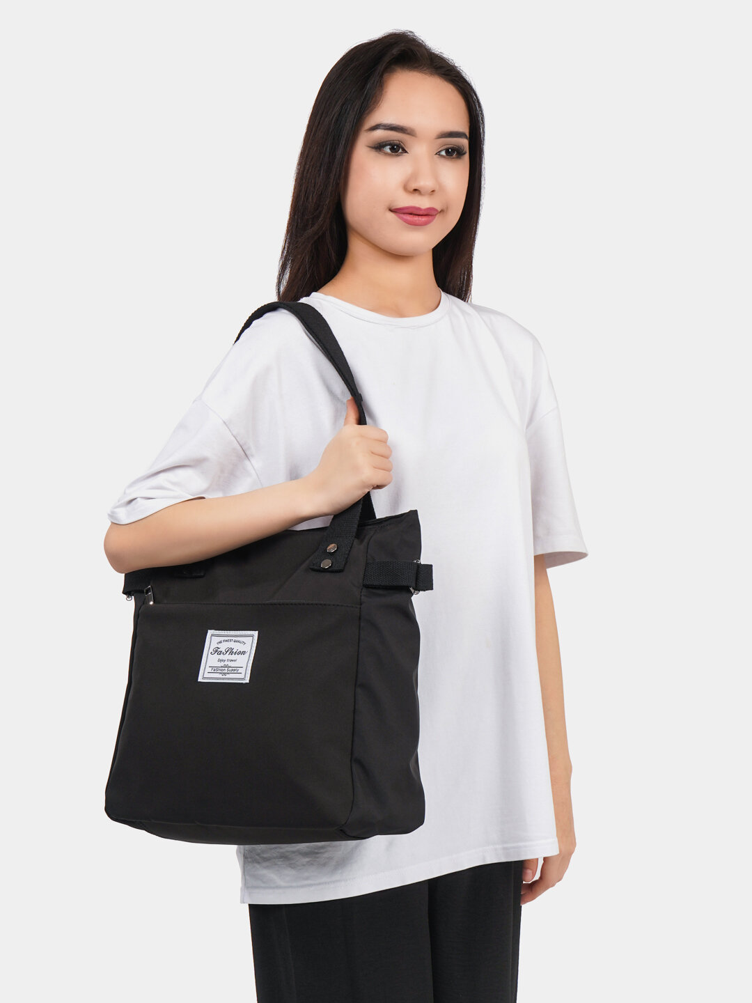 Сумка  Fashion Enjoy Moment Casual Bag, фактура гладкая, черный