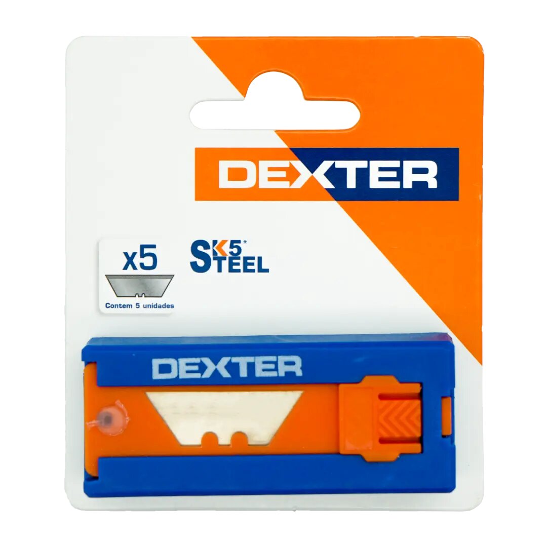 Лезвие трапециевидное Dexter 19 мм, 5 шт. - фото №3