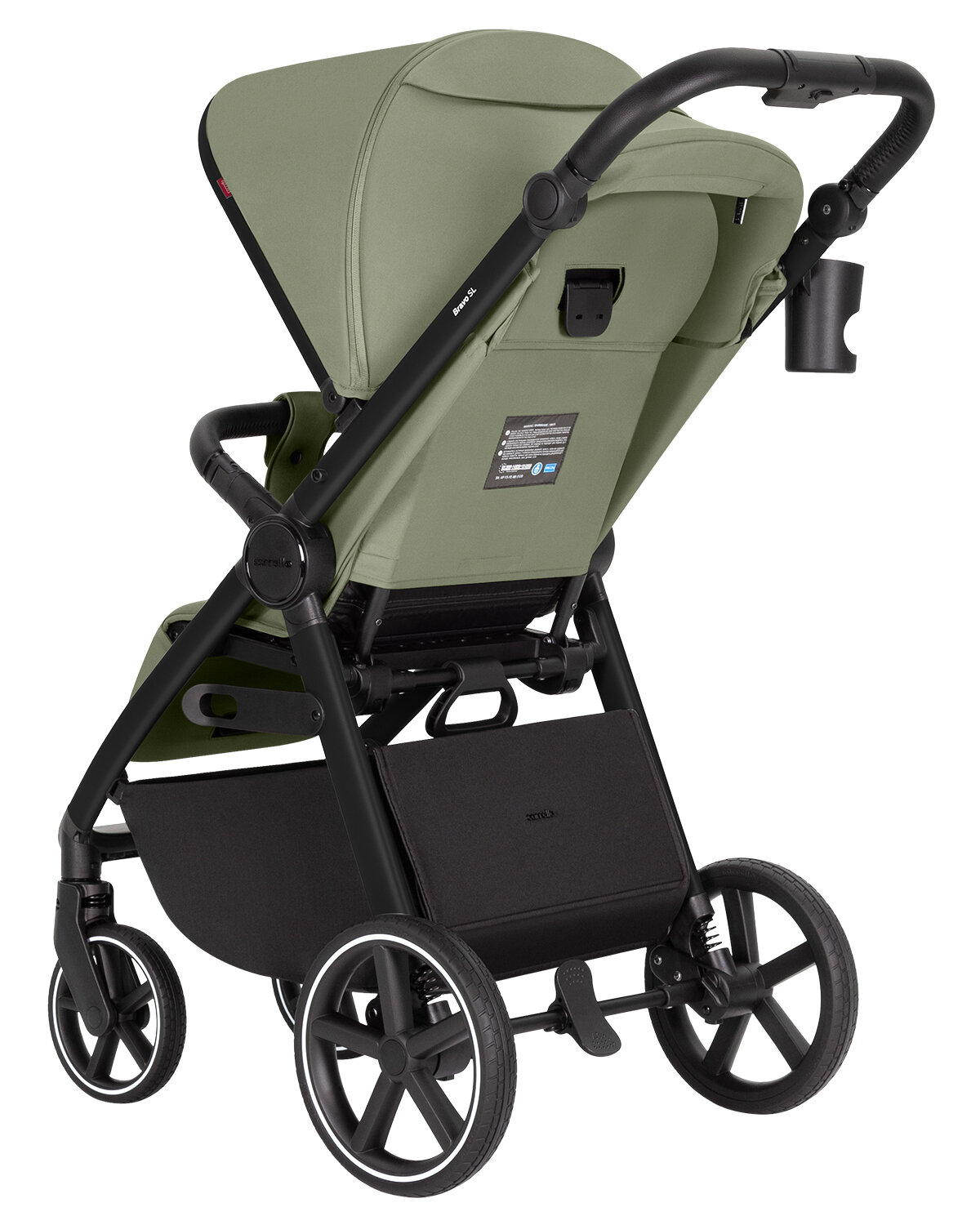 Обзор: Прогулочная коляска Carrello Bravo SL, цвет Mosaic Green / Black (Зелёный / Чёрная рама)