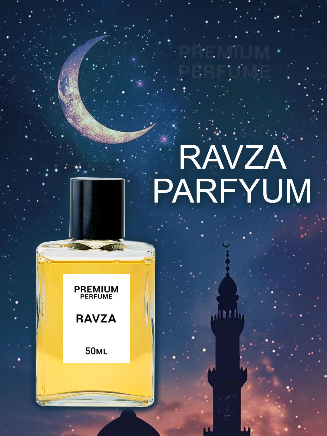 Масляные духи Ravza восточный арабский аромат роллер 50 мл Ravza