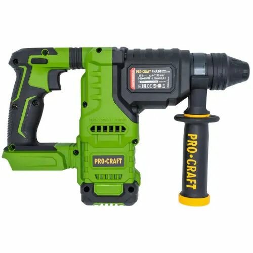 Перфоратор аккумуляторный Pro-Craft Professional PHA30, бесщеточный мотор, 20V — фото 1