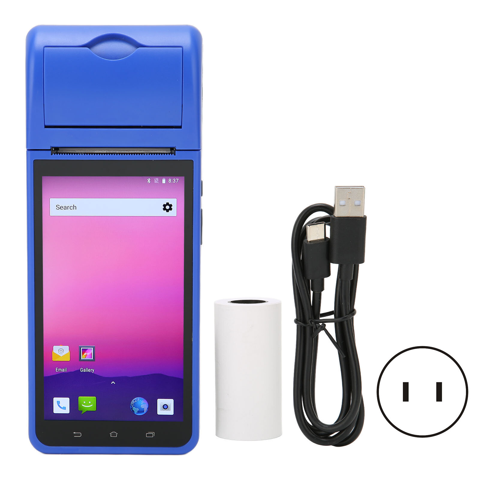 Руководитель POS Machine 1280 x 720 HD Экран Тепловой печать Автофокусировка квитанция принтера