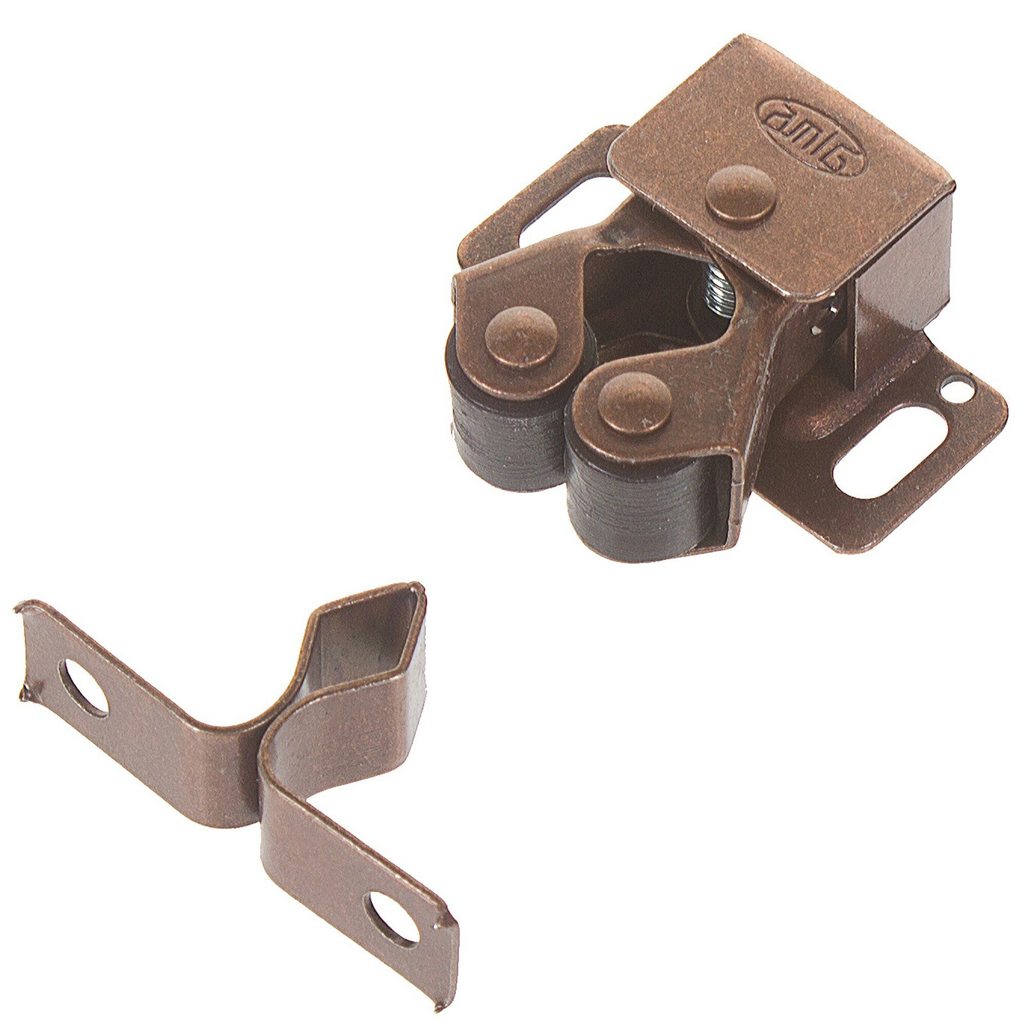 Защёлка роликовая Amig Модель 11 32x26 мм сталь цвет бронза