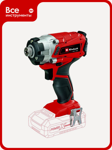 Изображение товара Ударный аккумуляторный винтоверт Einhell PXC TE-CI 18/1 Li Solo 4510034