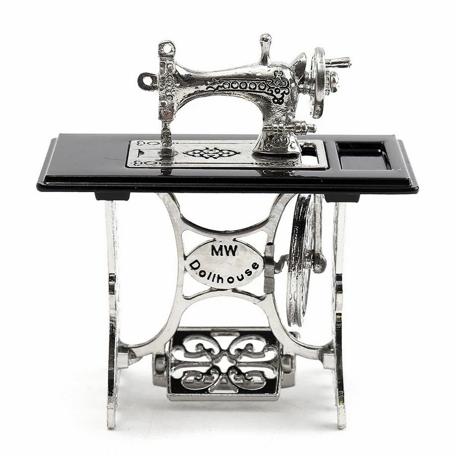 Винтажная миниатюрная швейная машина модель/12 декор мебели для кукольного домика