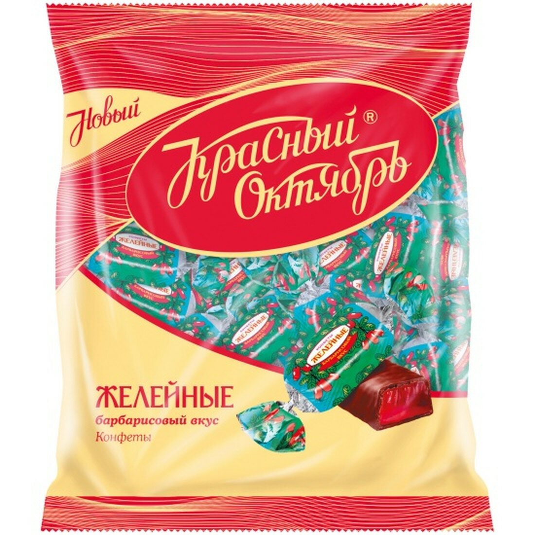 Конфеты Красный Октябрь "Барбарисовый вкус", желейные, 250г