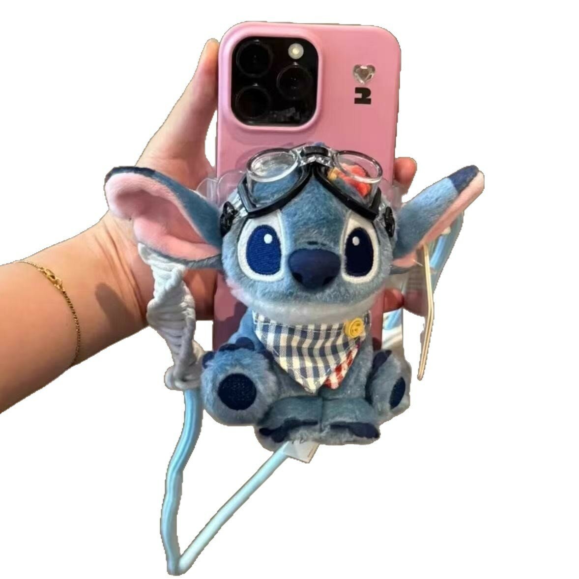 MINISO Disney Stitch пара аниме фигурок, with box, Розовый