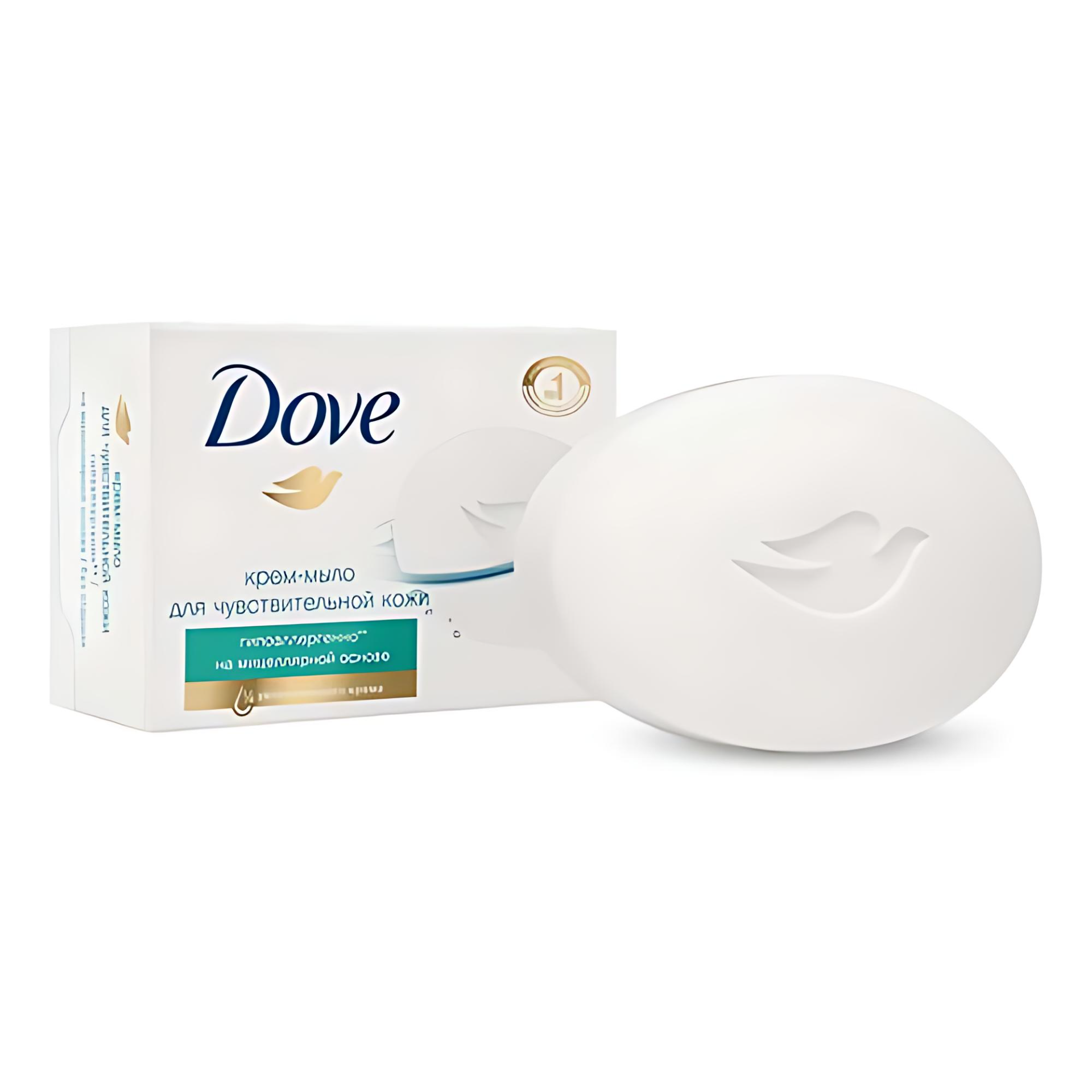 Крем-мыло Dove 90 г, с увлажняющим кремом. С ароматом: мицелярный.
