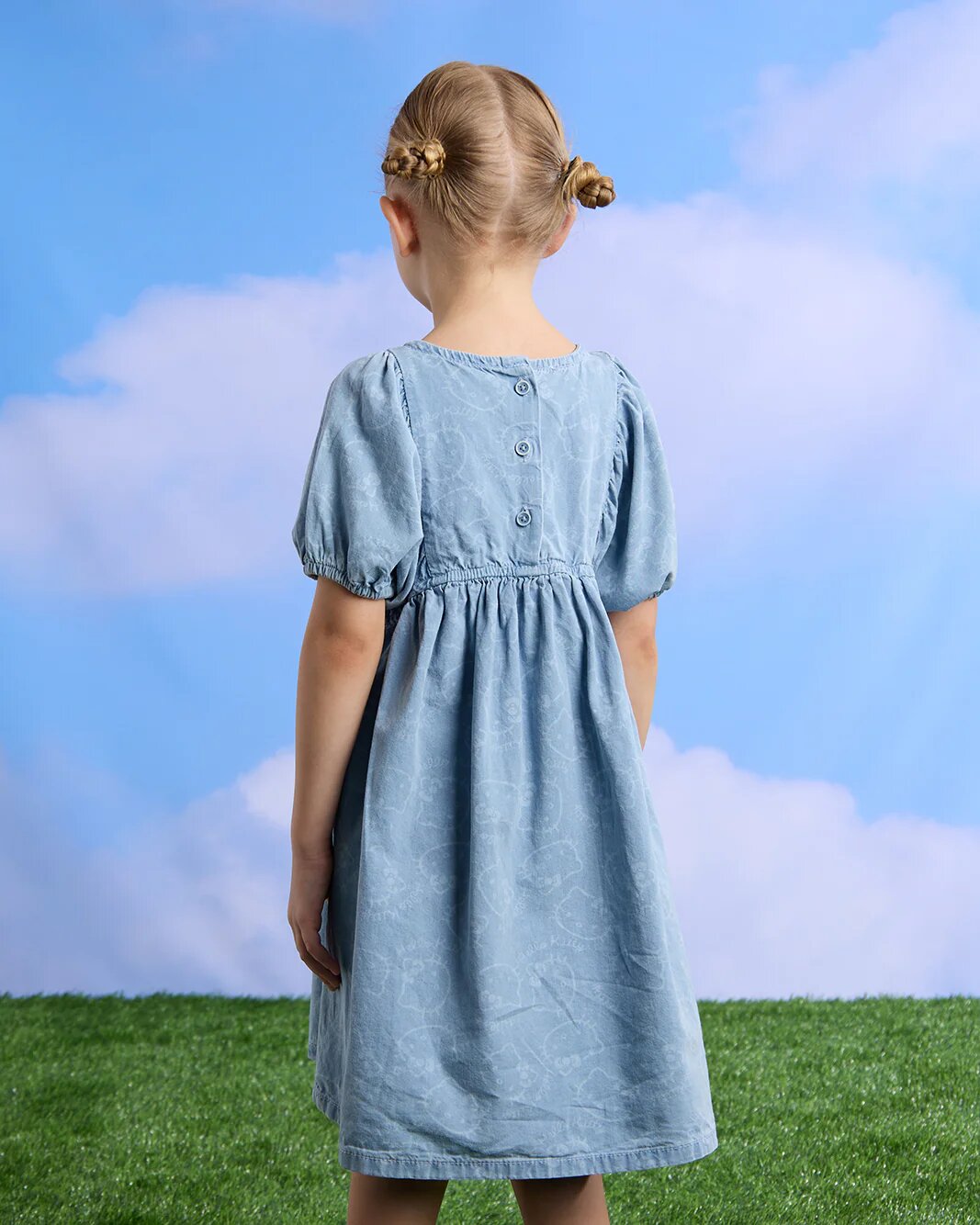 Школьное платье REDTAG, размер 2-3 года, синий — фото 1