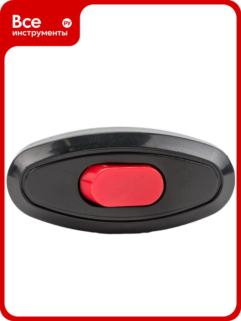Выключатель на шнур TDM ELECTRIC 6А 250В черный с красной кнопкой SQ1806-0222