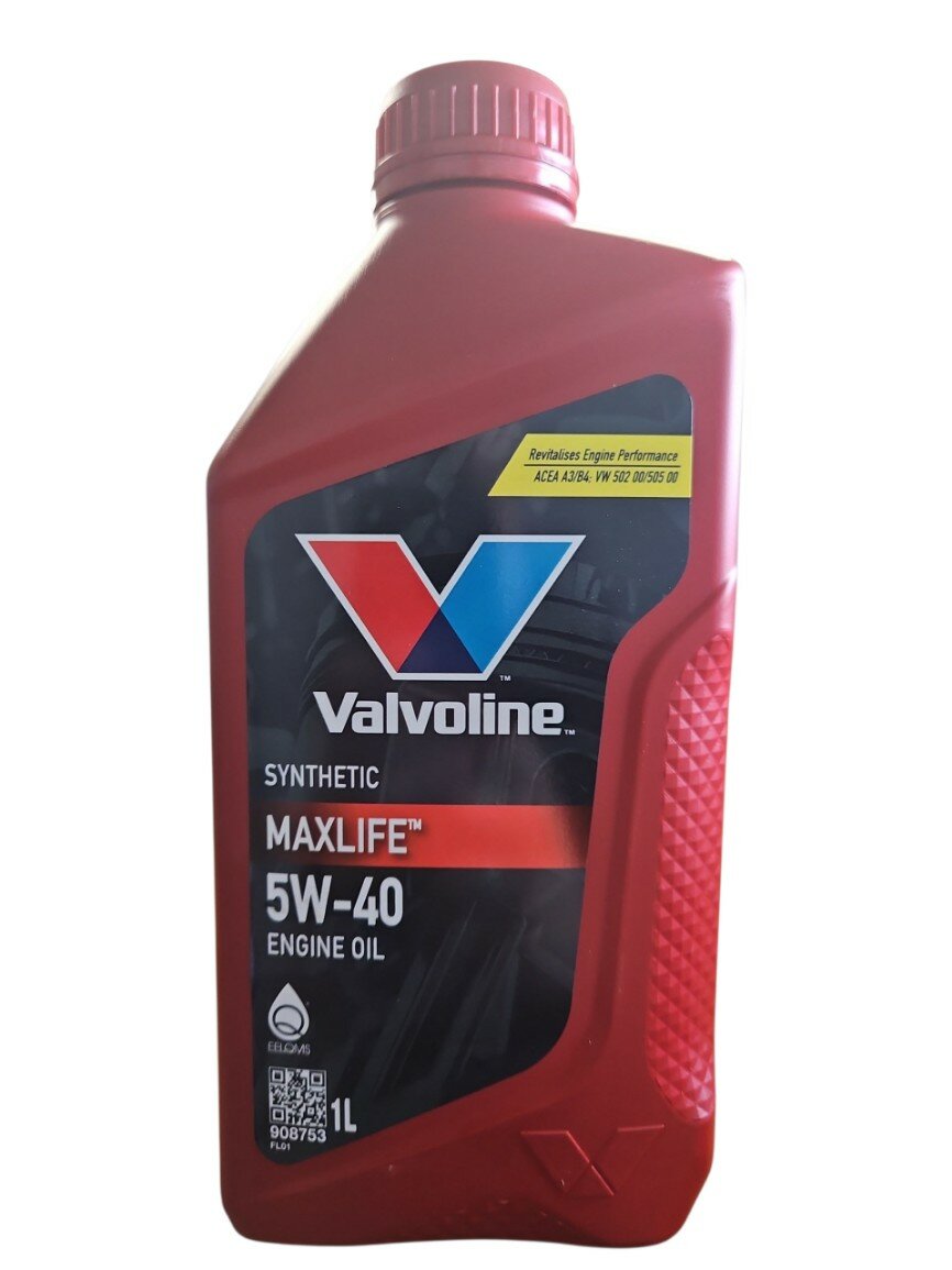 Синтетическое моторное масло VALVOLINE MaxLife Synthetic 5W-40, 1 л