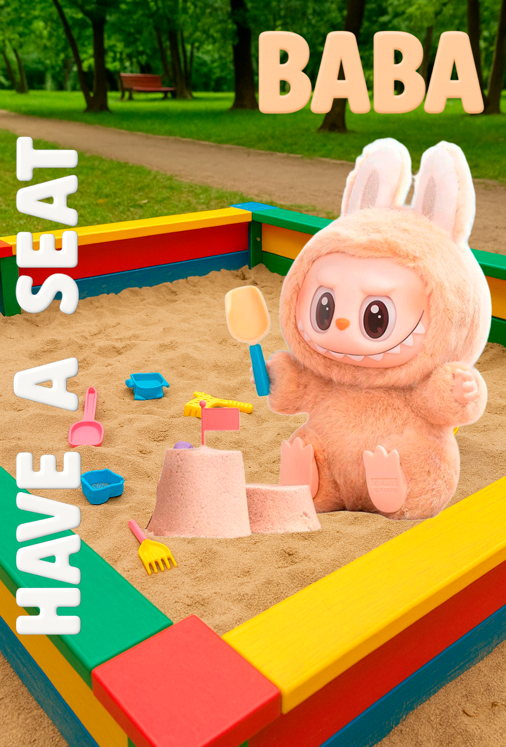 Игрушка-сюрприз LABUBU THE MONSTERS Have a Seat Series BaBa (коричневый), Original Pop Mart