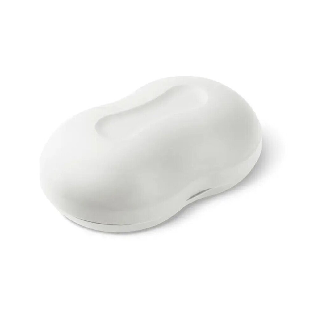 Мыльница закрытая «Фасоль» гигиеничная пластик цвет светло-серый форма для слива воды