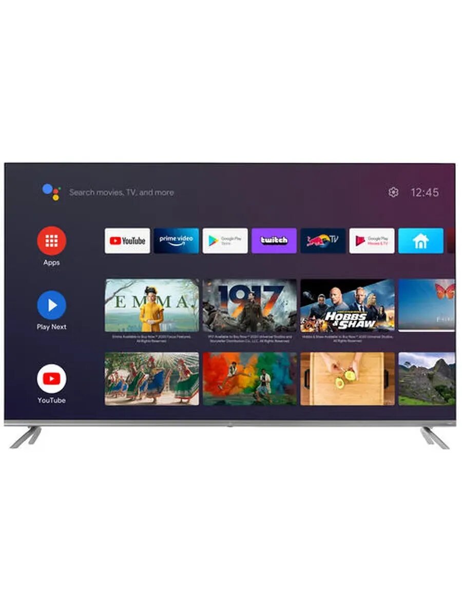 Телевизор LED DEXP A551 55" (139 см) 4K UltraHD Android TV