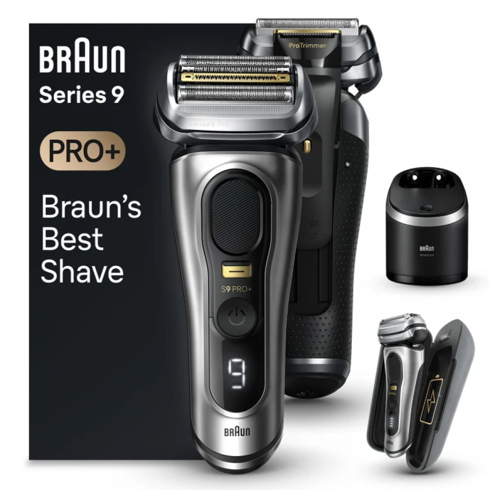 Электрическая бритва Braun S9 Pro+ 9577cc Silver SmartCare, PowerCase