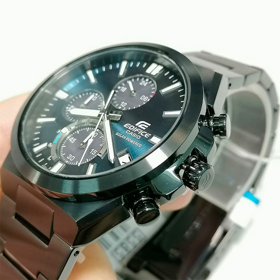 Наручные часы CASIO, серебряный, черный, синий — фото 1