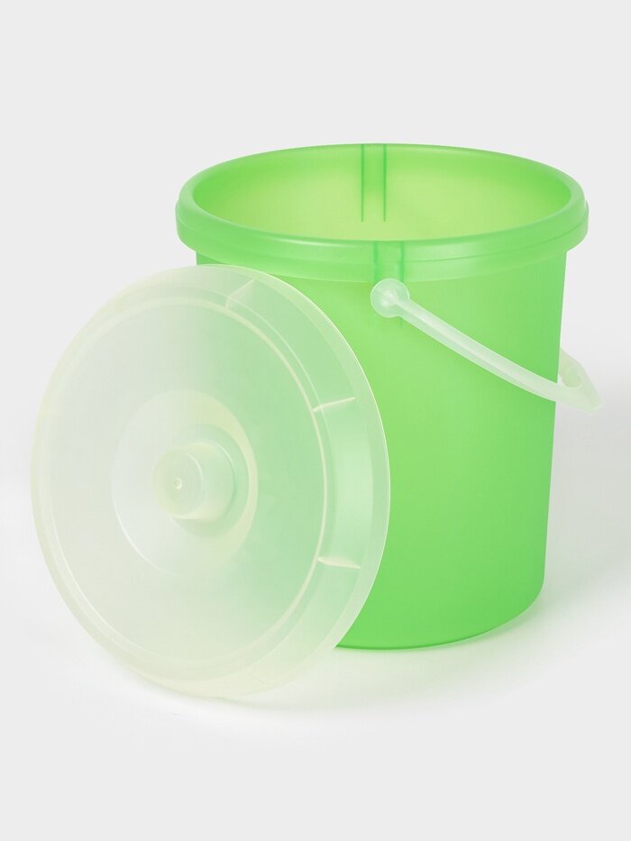 Ведро с крышкой, 20 л, d=30 см, h=34.5 см, микс — фото 1