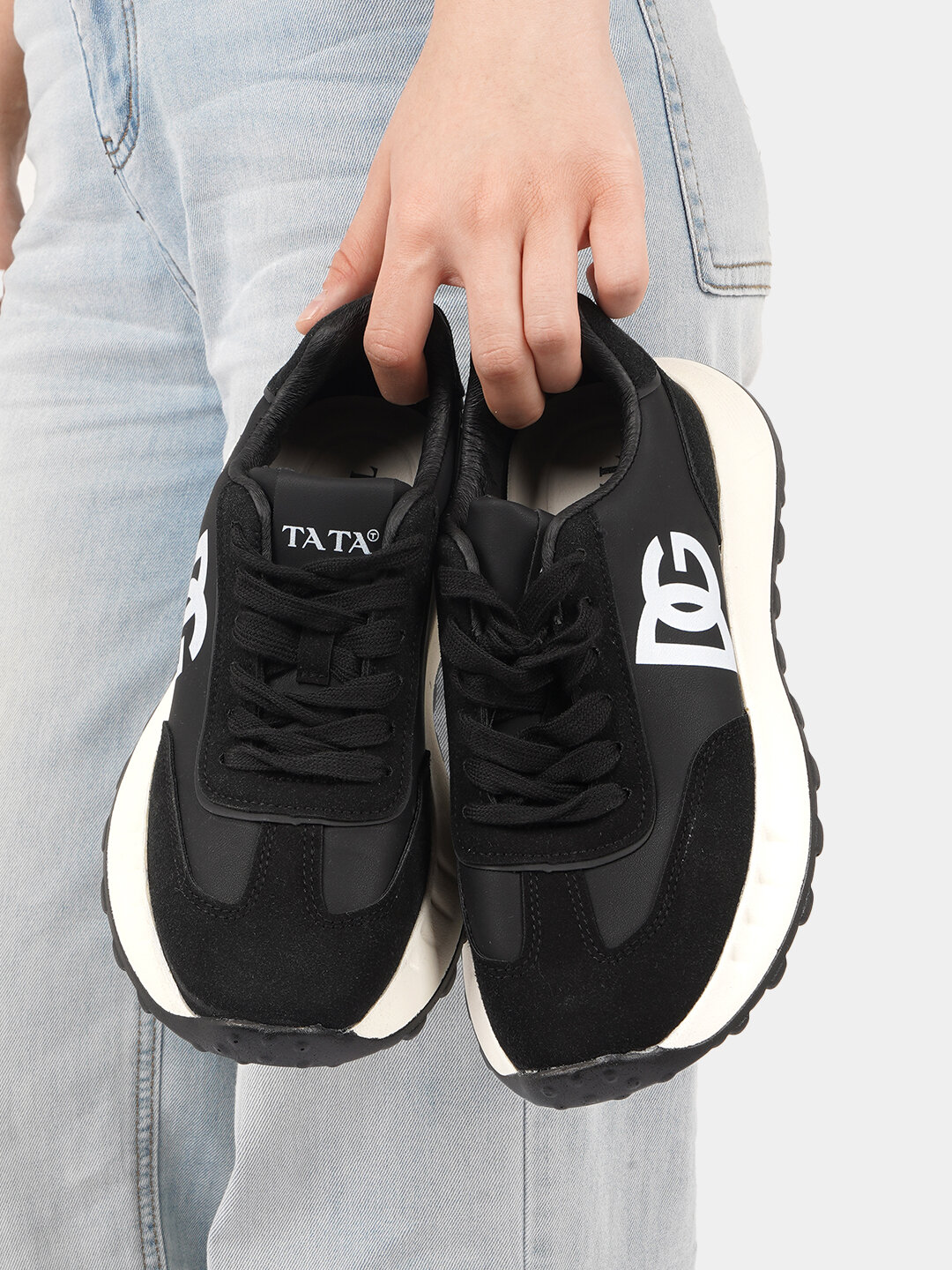 Кроссовки , полнота 5 (RU)/ на среднюю стопу, размер 36, черный — фото 1