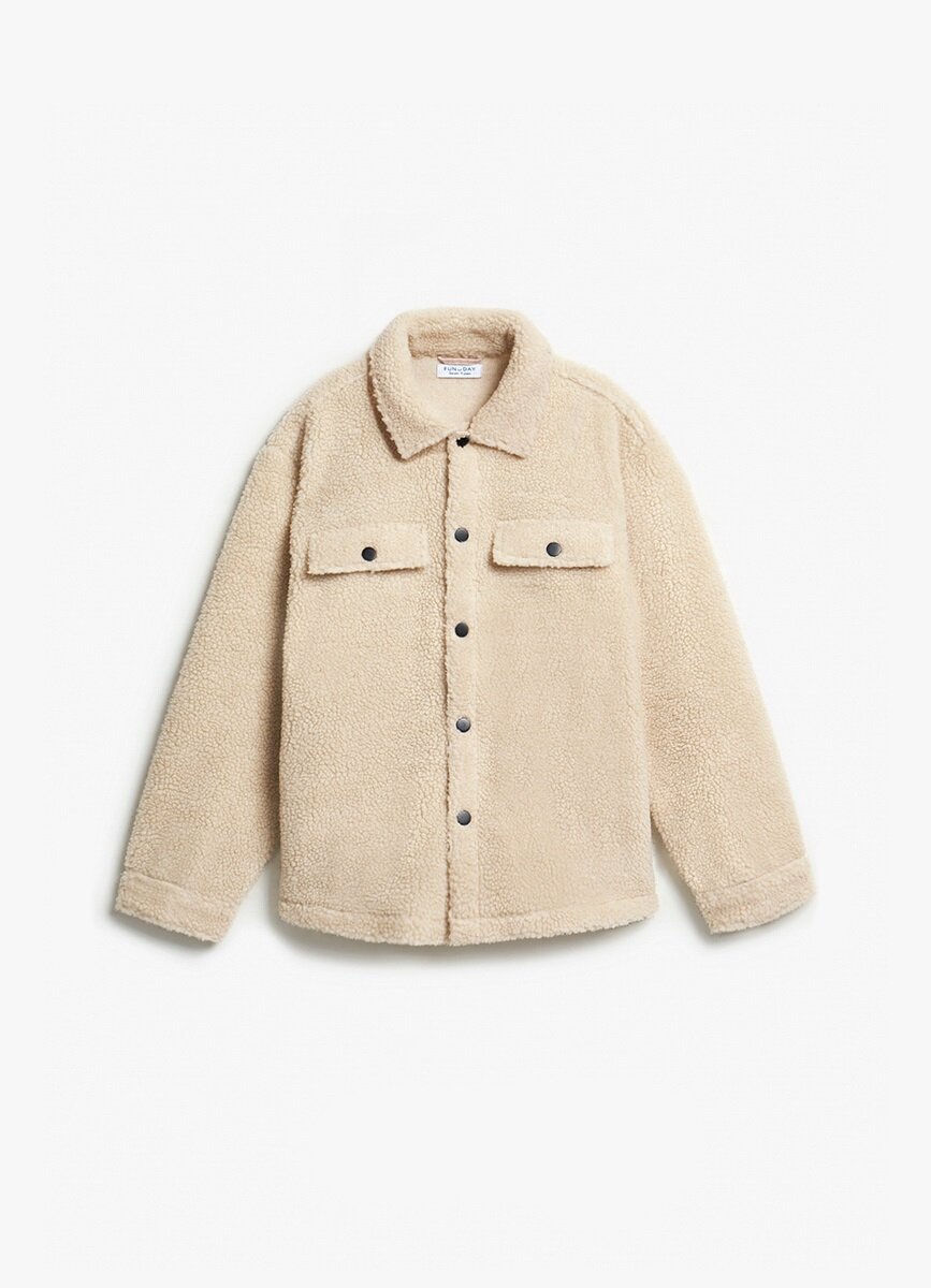 Рубашка Funday размер 158 светло-бежевый