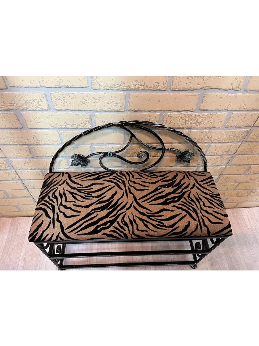 Кованая банкетка №18, Студия кованой мебели Нива, цвет тигровый — фото 1