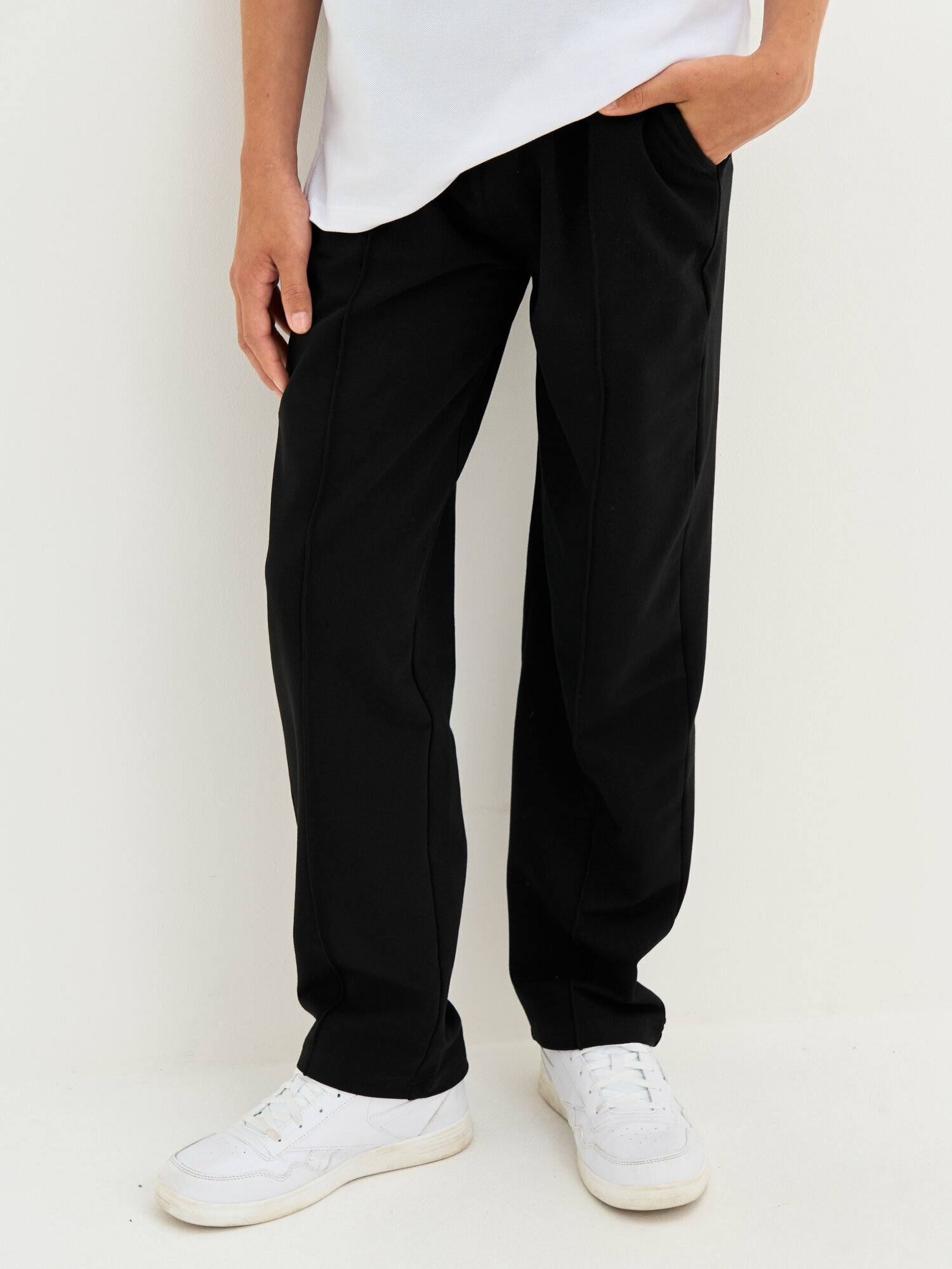 Брюки школьные Kogankids размер 170 / 15 лет черный