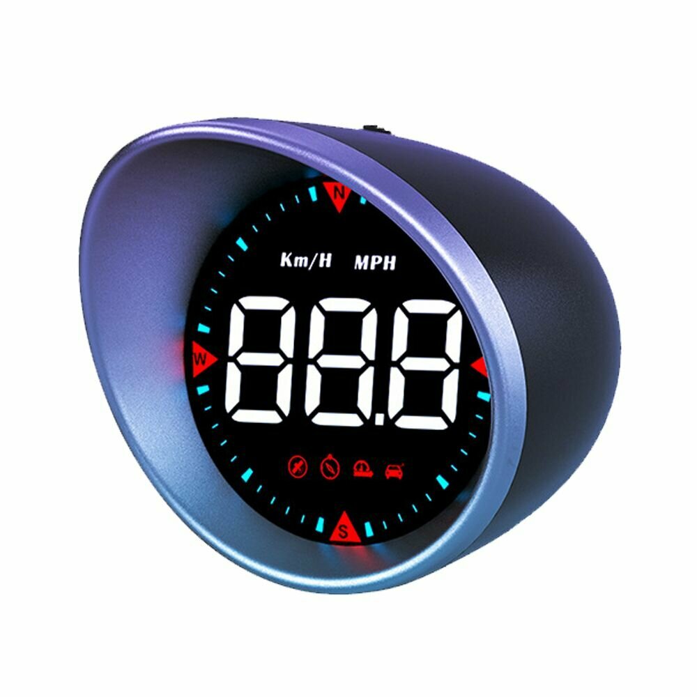 Бортовой компьютер G5 HUD GPS-спидометр автомобильный дисплей показывающий пробег с компасом и сигнализацией превышения скорости универсальный для легковых автомобилей грузовиков мотоциклов