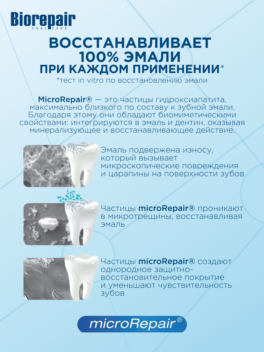 Зубная паста Biorepair Junior (6-12 лет), 75 мл — фото 1