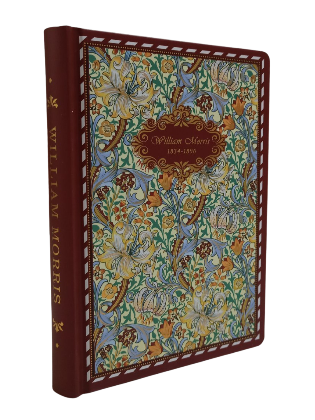Эстетичный блокнот для женщин и девушек «William Morris», формат А5, синяя, твердый переплет, 128 страниц