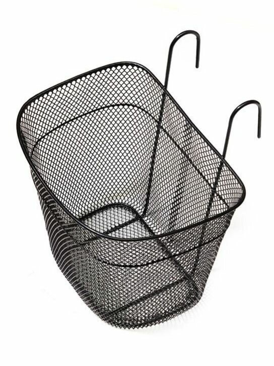 Корзина передняя 270х220х210мм быстросъемная на крюках стальная черная BS-TX-001K-20-BK