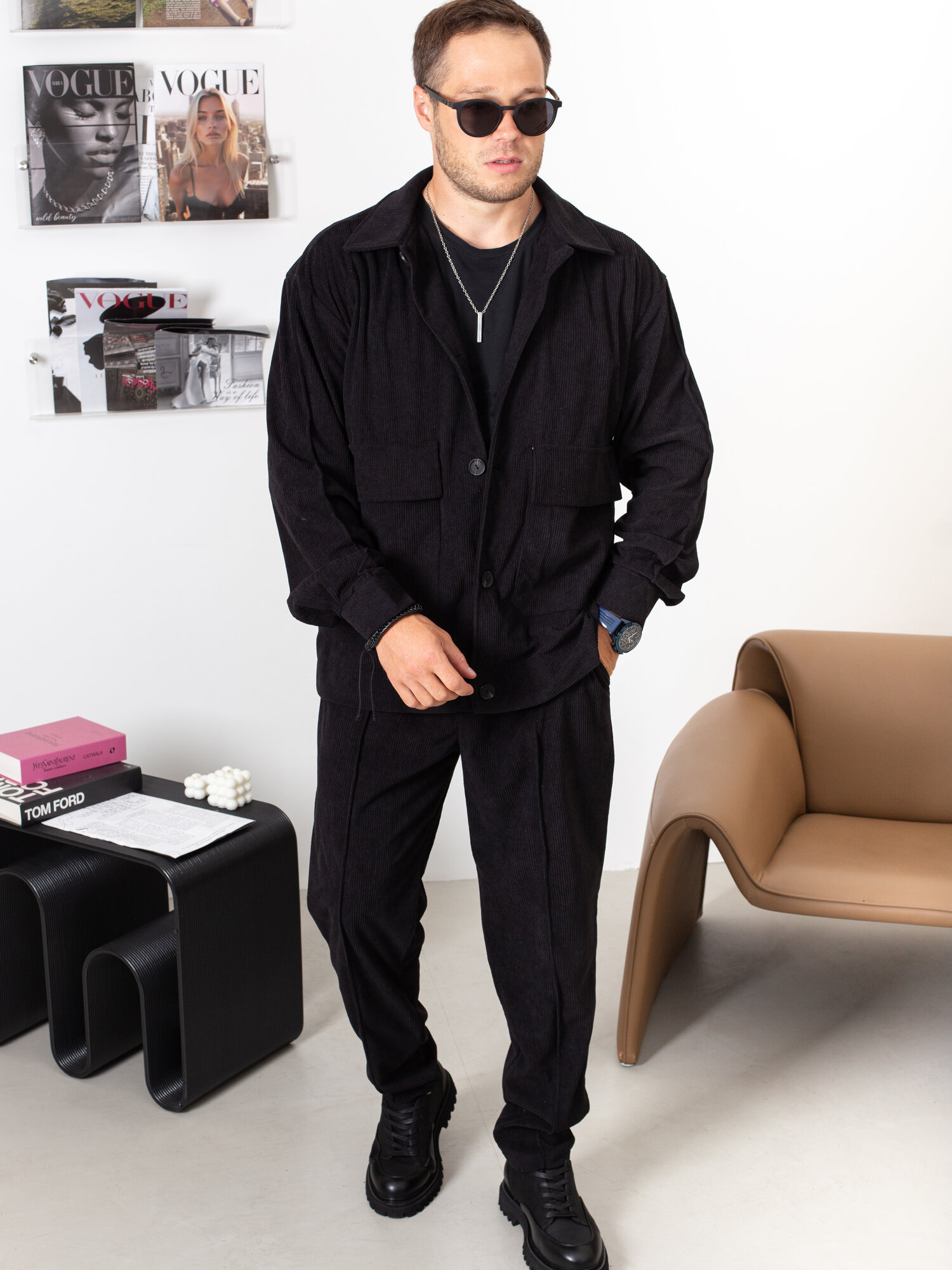 Комплект одежды BRANKI, размер 50, черный