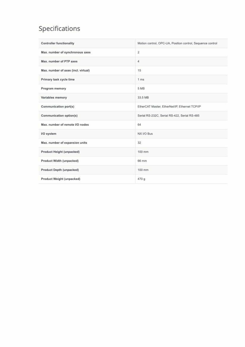NX102-1000 Контроллер серии NX OMRON — фото 1