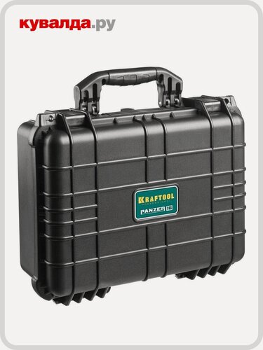 Изображение товара Ящик для инструмента KRAFTOOL "PANZER" ударопрочный пластиковый, степень защиты ip55, 16"