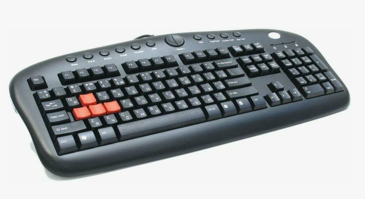 Клавиатура проводная игровая A4tech KB28G USB со сменными клавишами