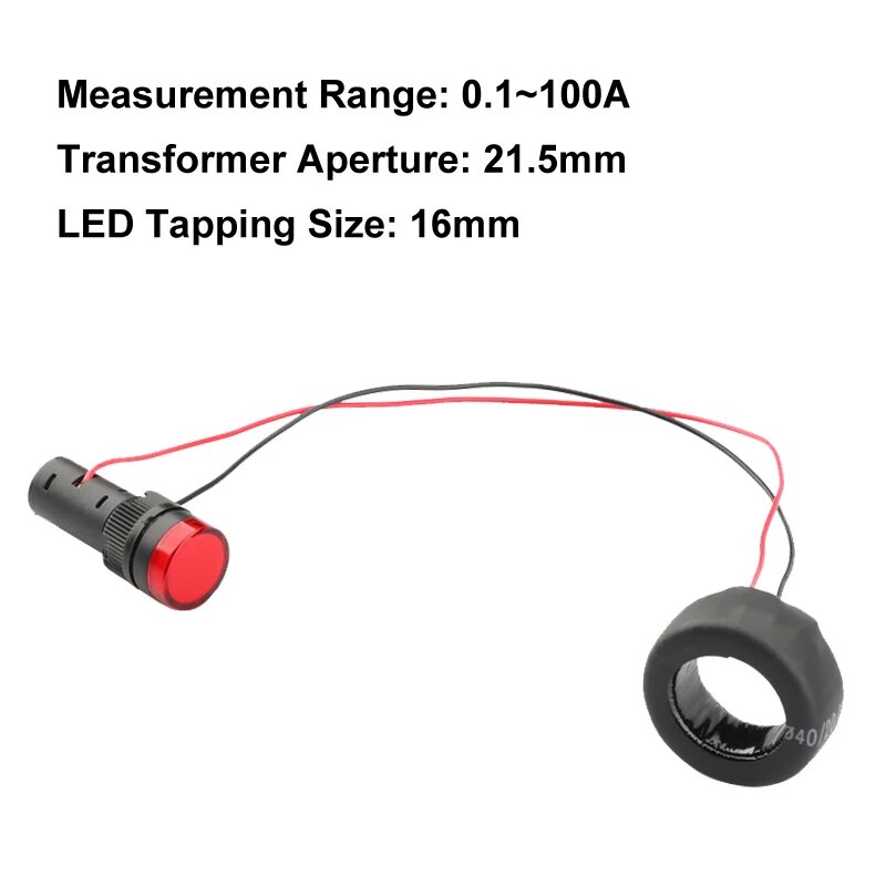 NJXSE светодиодный индикатор тока 16 мм DLXQ26-16R