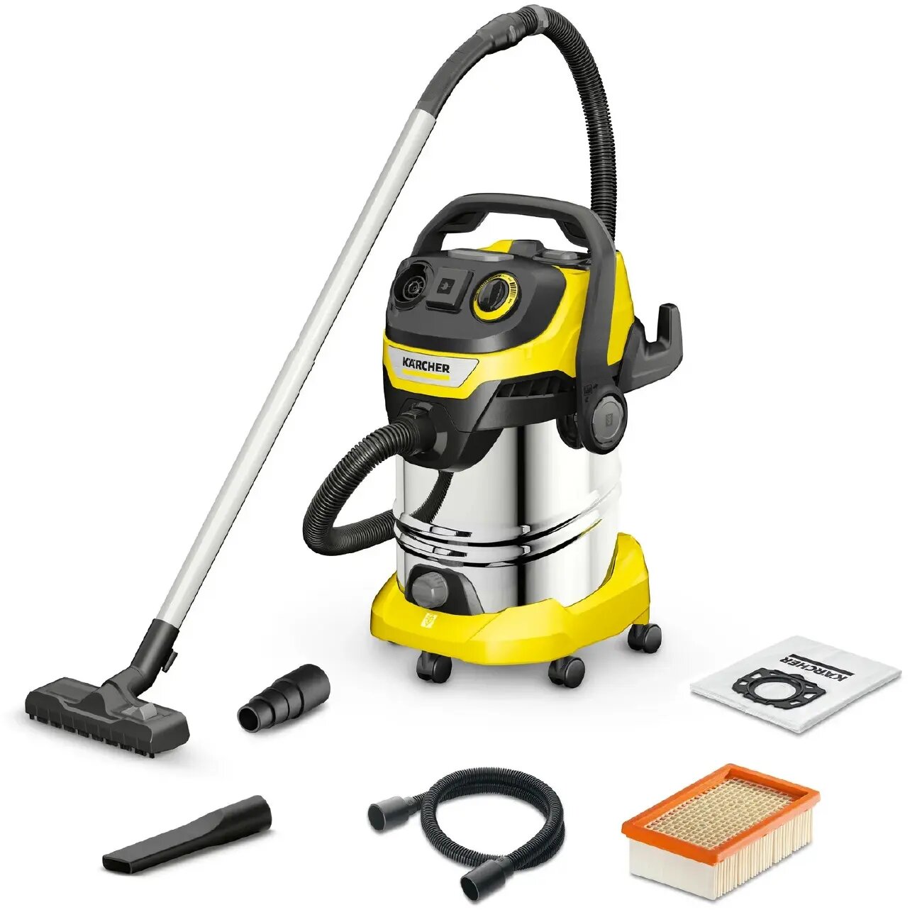 Пылесос Karcher WD 6, хозяйственный, с мешком, для влажной/сухой уборки