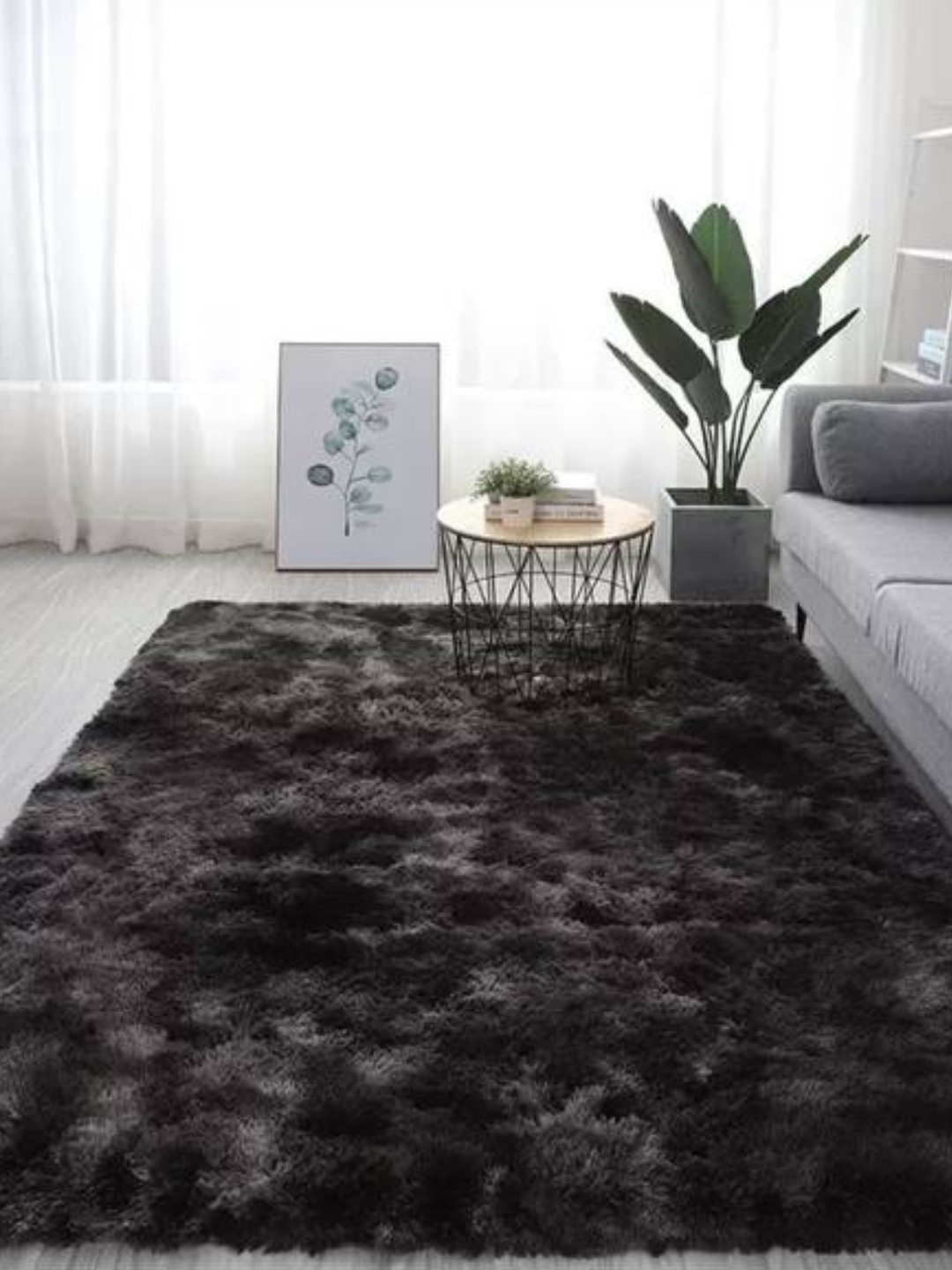 Меховой коврик, ковер с длинным ворсом, прикроватный , комнатный декор 160х230см