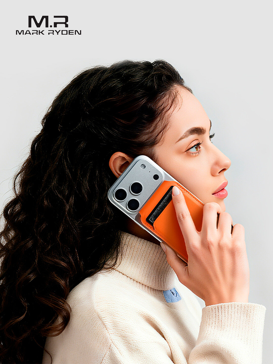 Визитница Mark Ryden, фактура гладкая, оранжевый — фото 1