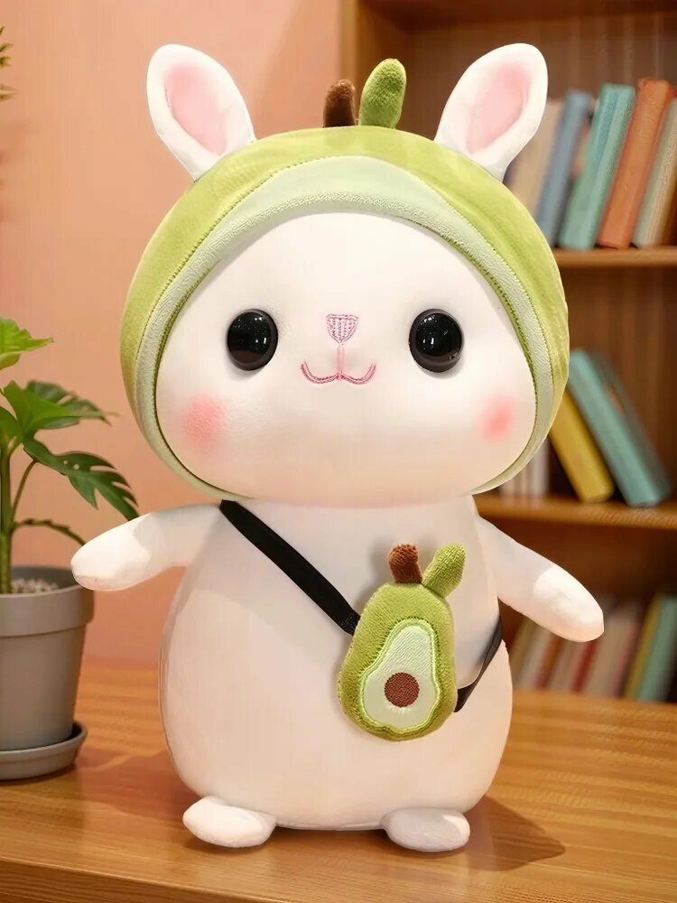 Мягкая Игрушка Кролик Авокадо/Kawaii/Плюшевая игрушка Заяц 30 см