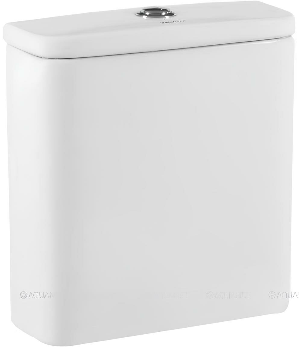 Бачок для унитаза Aquanet CL-12248B-1 Cube-C антигрязевой 2 кнопки белый