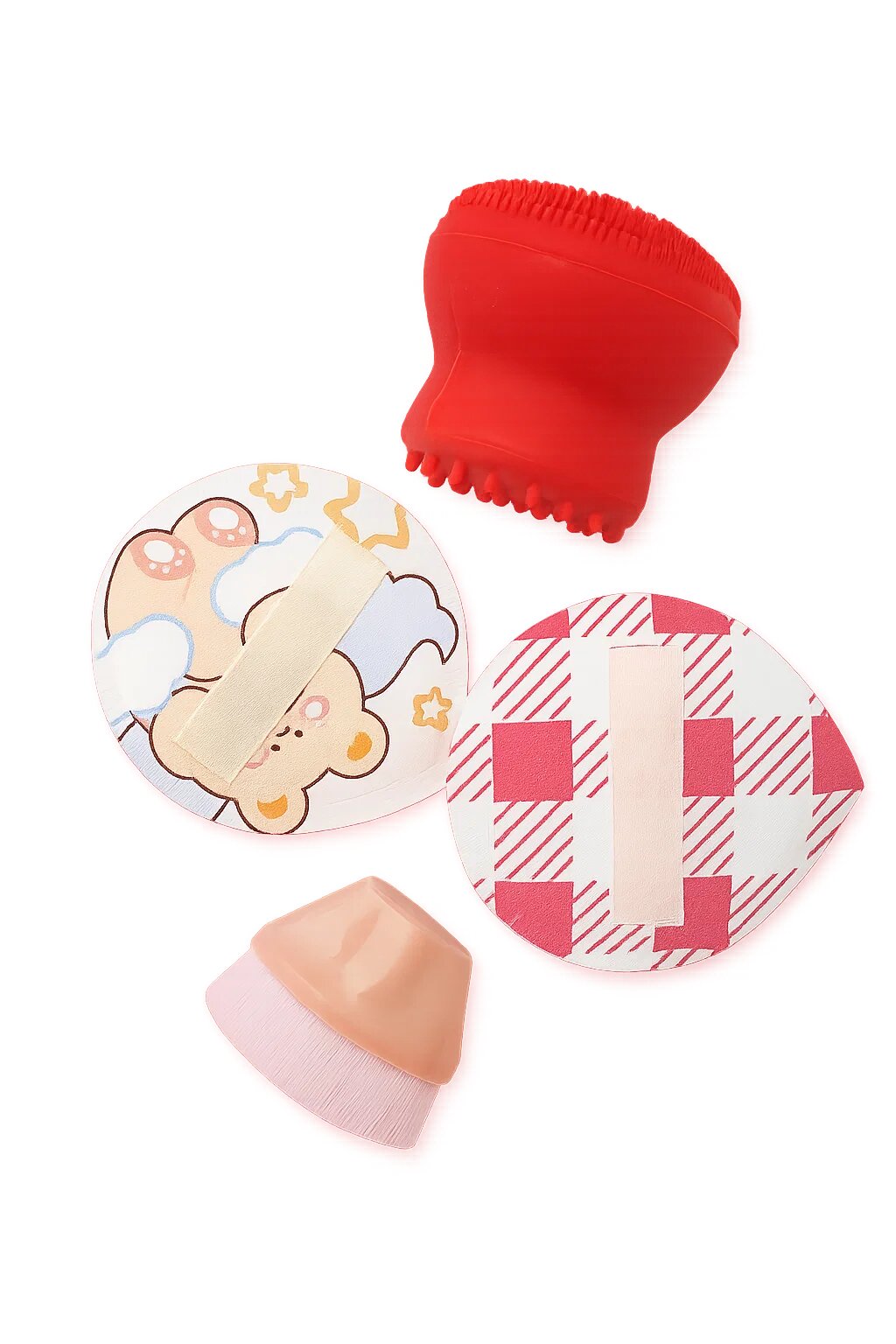 Набор для макияжа и умывания 4в1, цвет любой